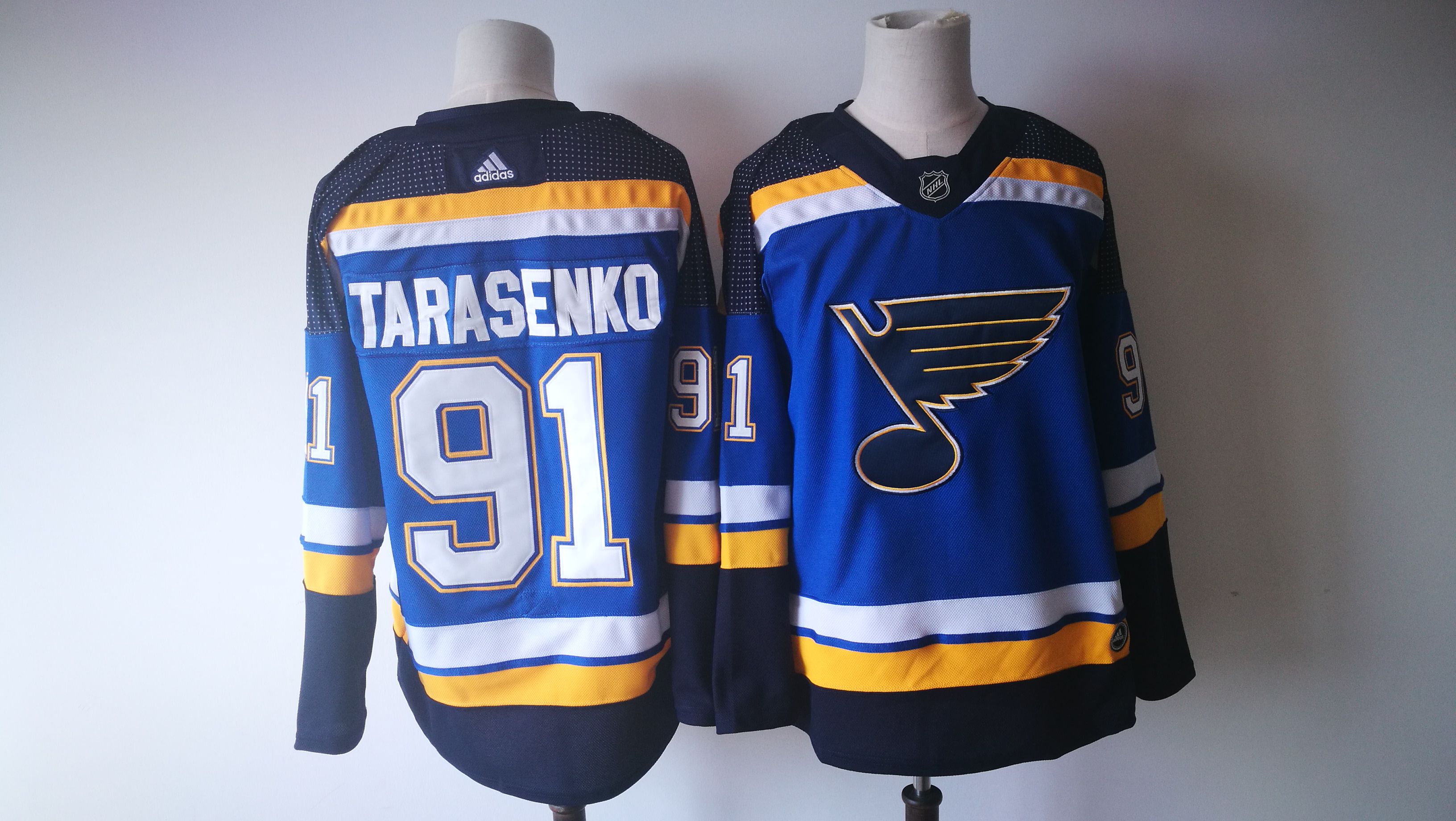 Men St. Louis Blues #91 Vladimir Tarasenko Blue Adidas Hockey Stitched NHL Jerseys